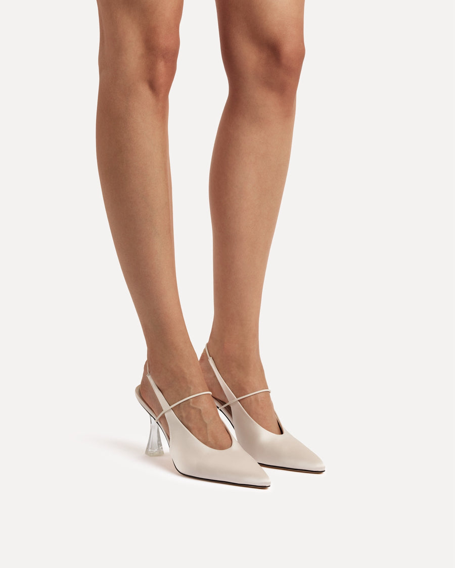 Mignon 90 Heel | White