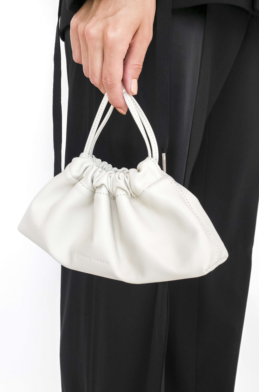 Mini Drawstring Bag | White