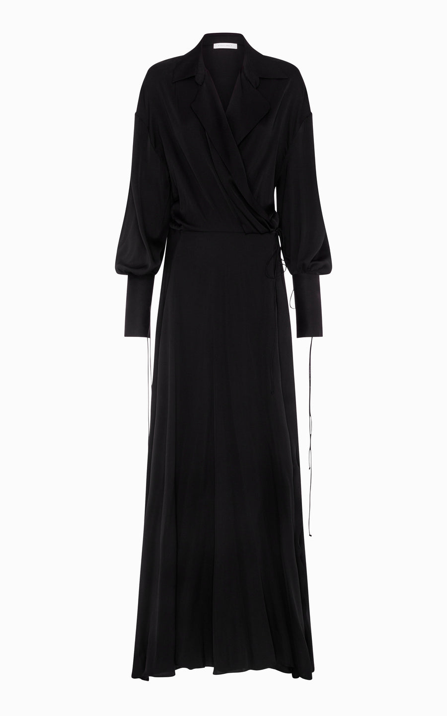 Alchemist Draped Wrap Maxi Dress | Black - SAMPLE