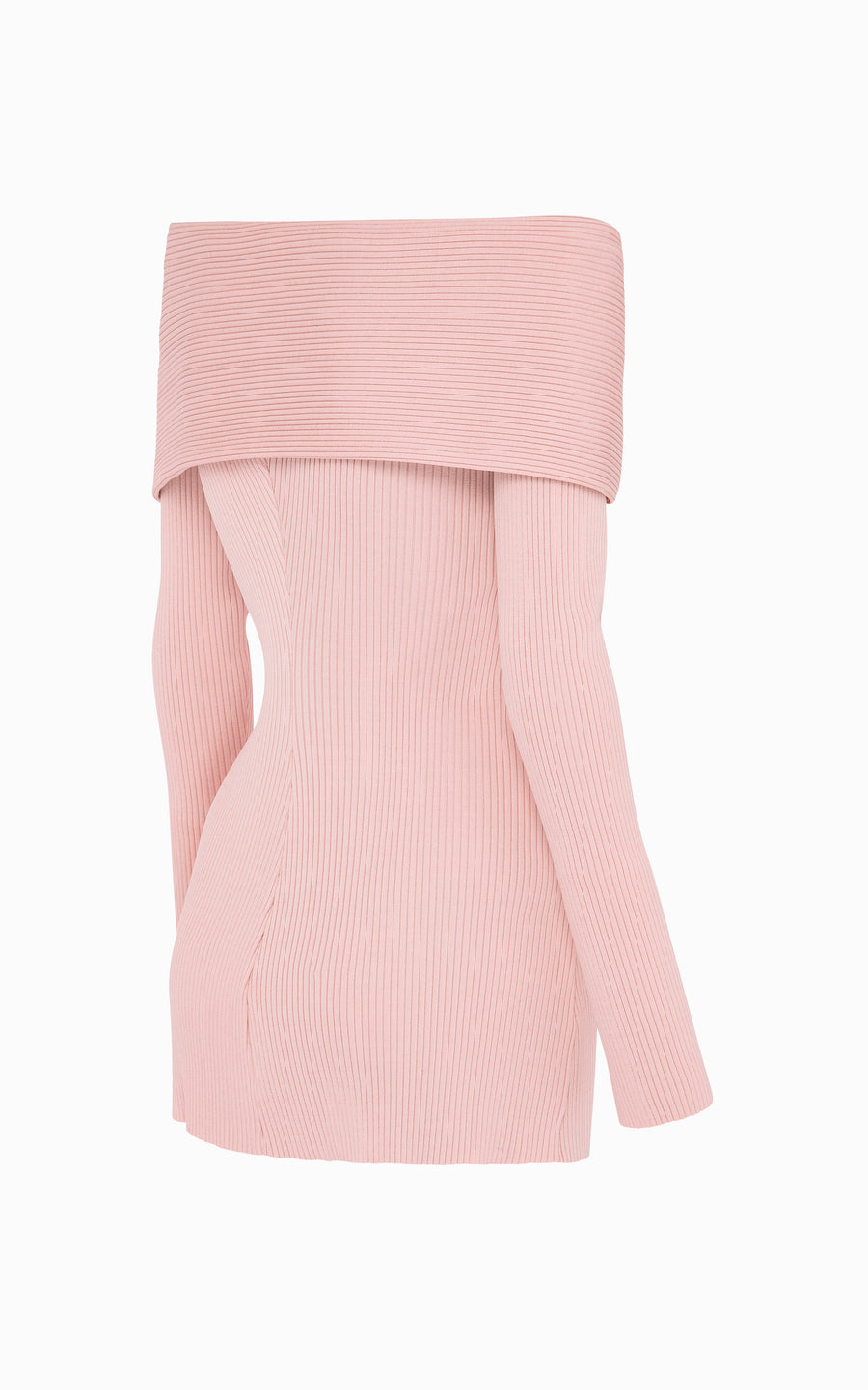 Boa Wrapped Rib Top | Rose