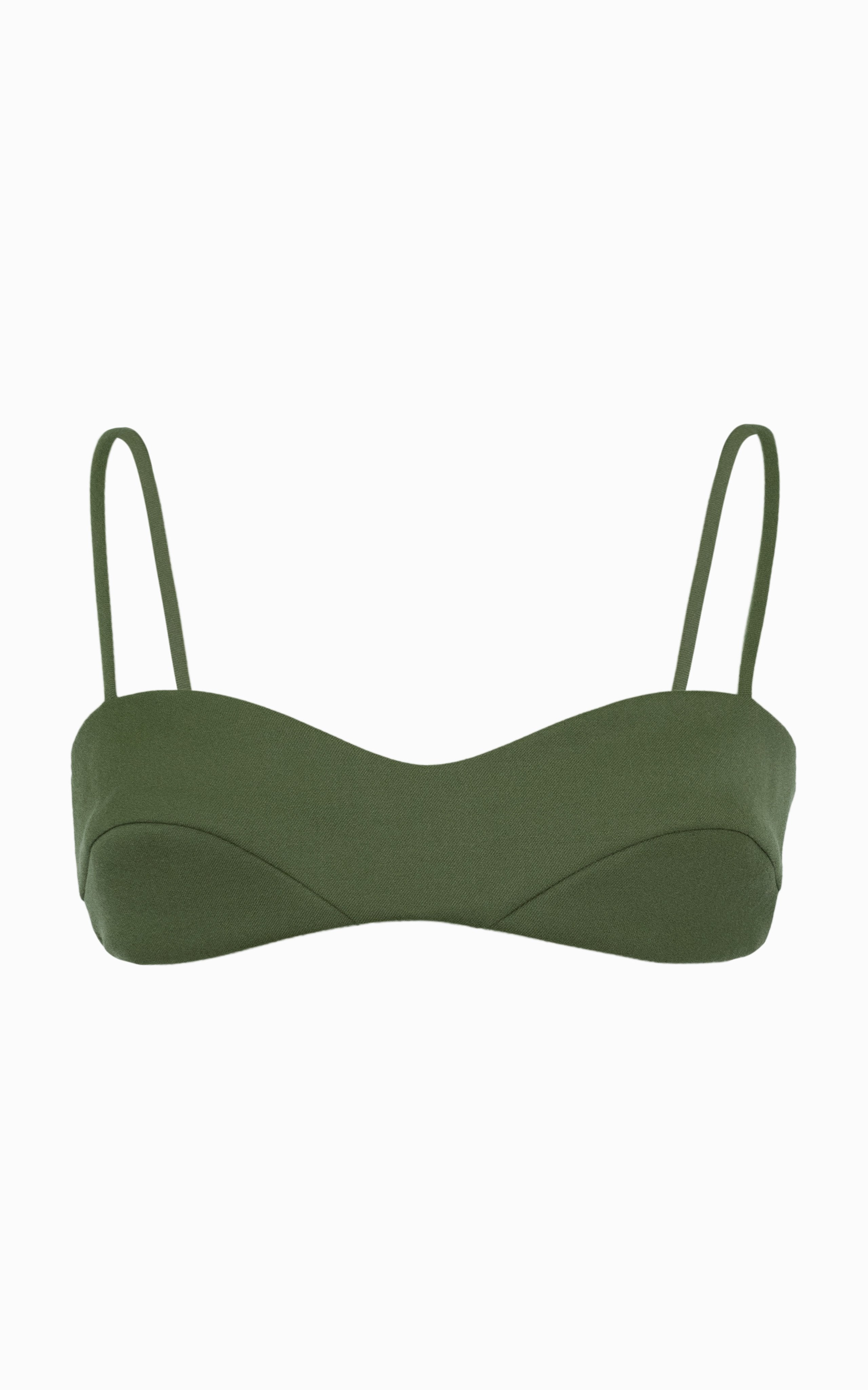 SAMPLE Bound Tailored Bralette | Artichoke