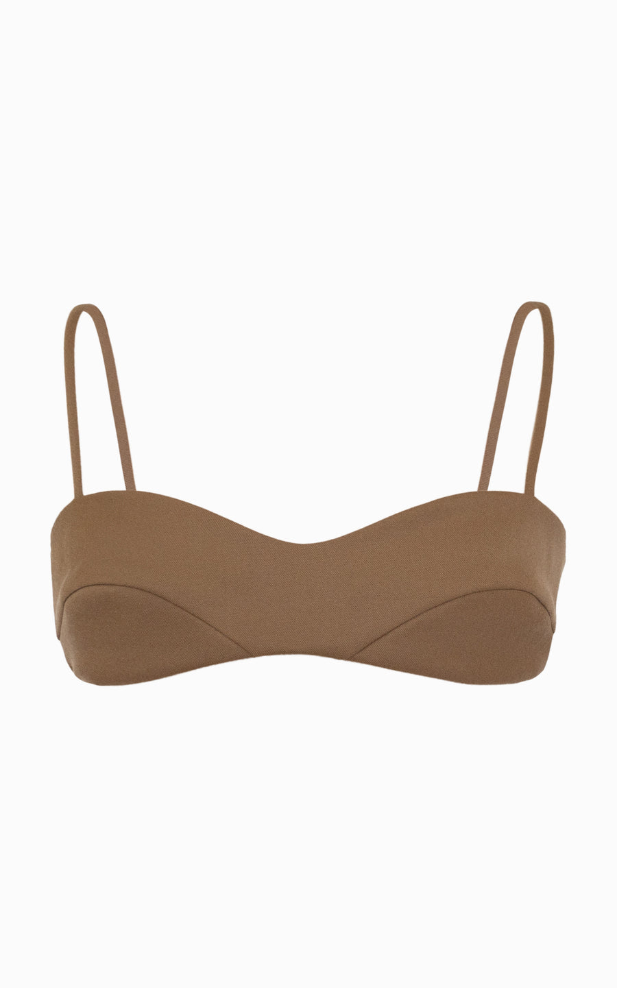 Bound Tailored Bralette | Almond