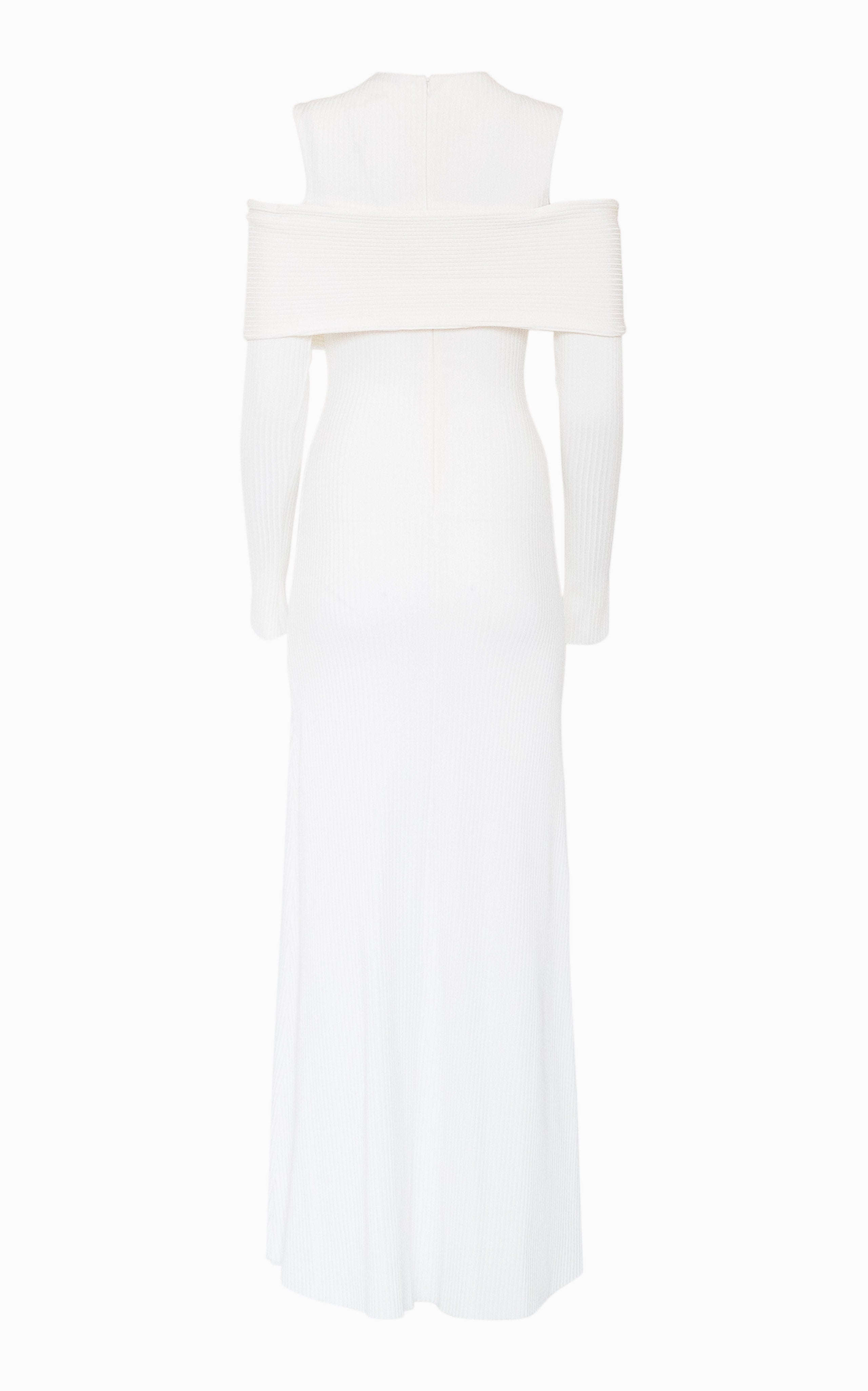 Bandage Rib Midi Dress | Ivory - SAMPLE