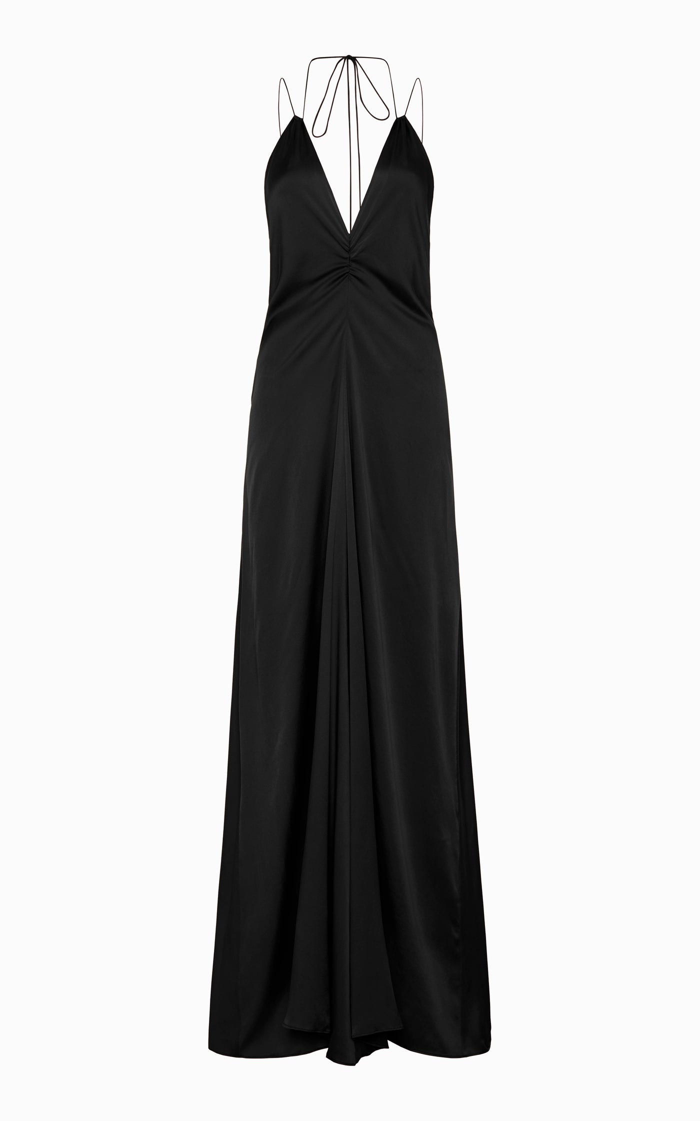 Cowrie Bias Slip Dress | Black