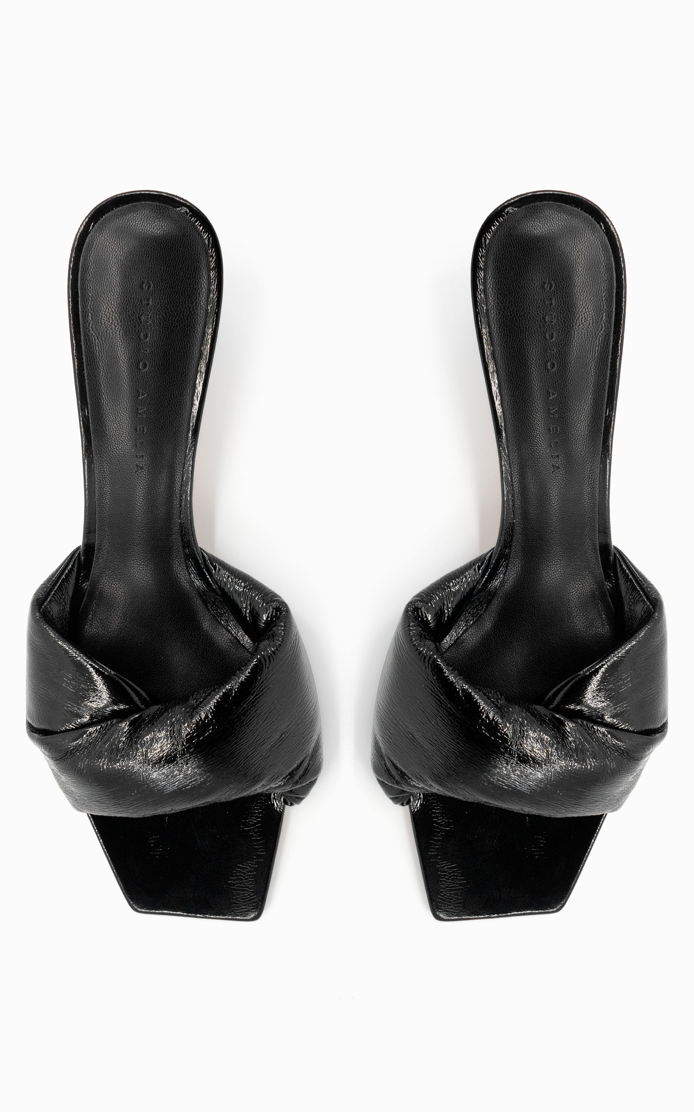 Twisted Patent 70 Heel | Black