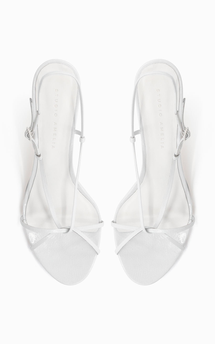 Entwined Patent 70 Heel | White