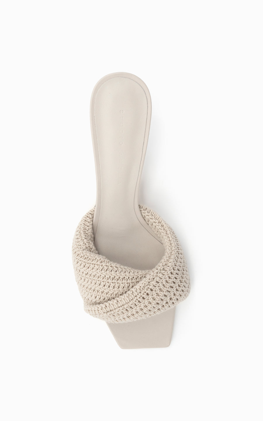 Twisted Crochet 70 Heel | Stone