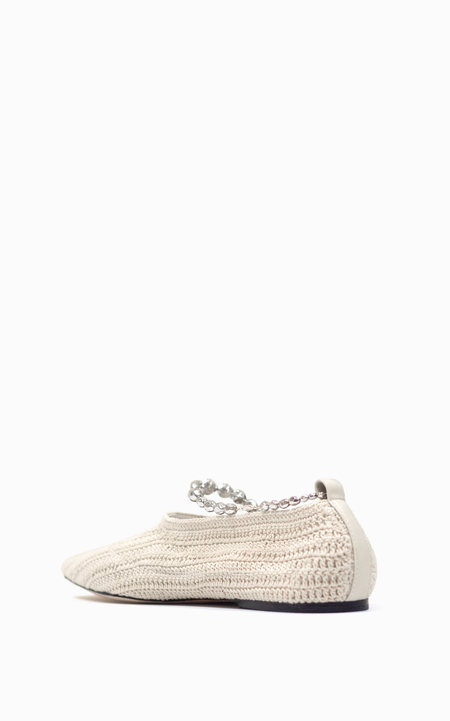 Trinket Crochet Ballet Flat | Stone