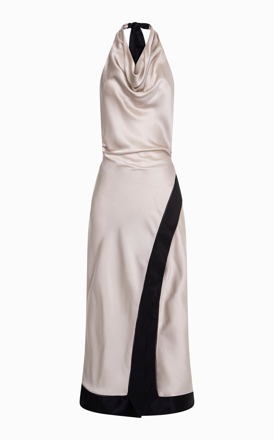 Giro Scarf Dress | Oyster/Black