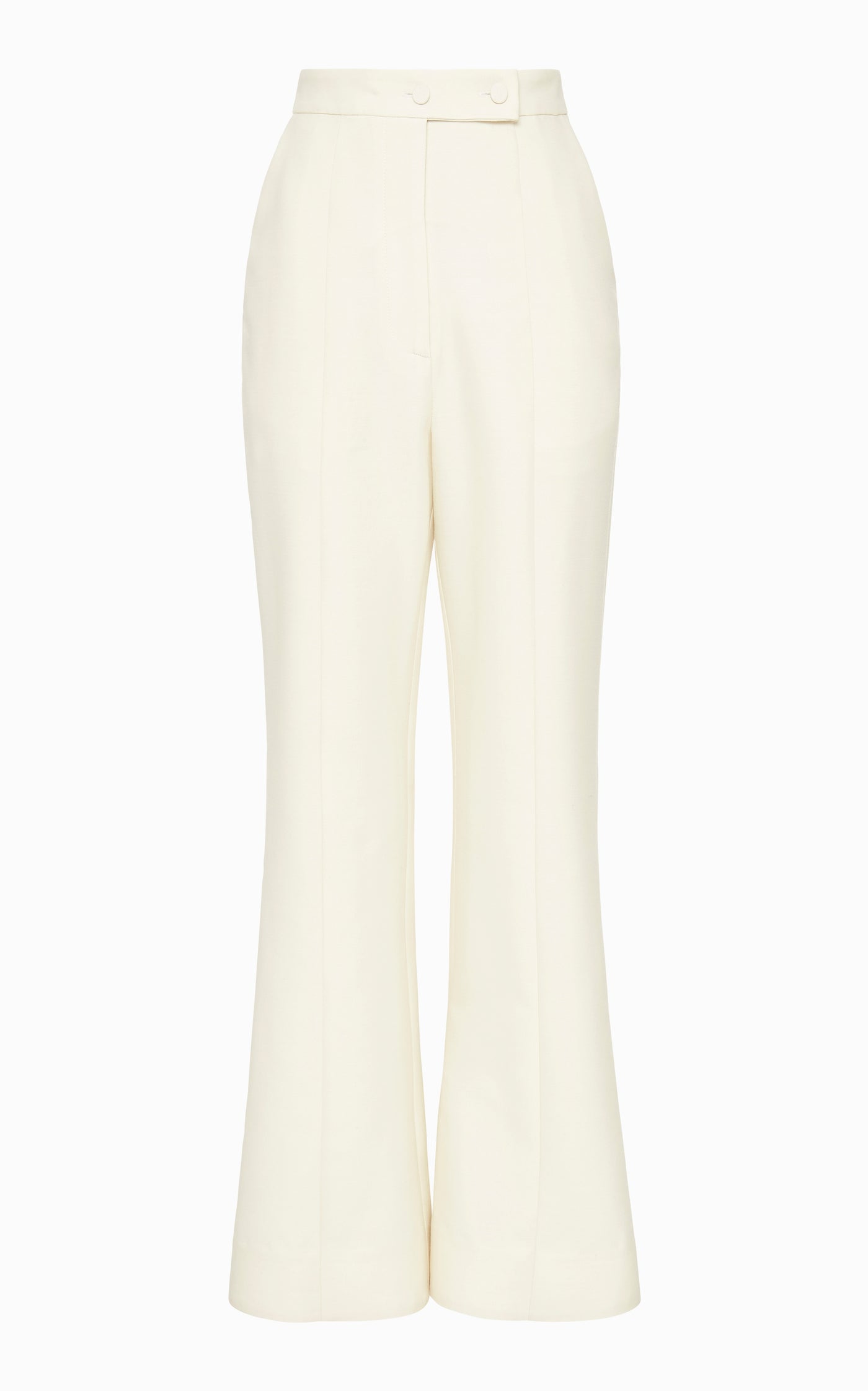 Lettini Crop Flare Pant | Ivory