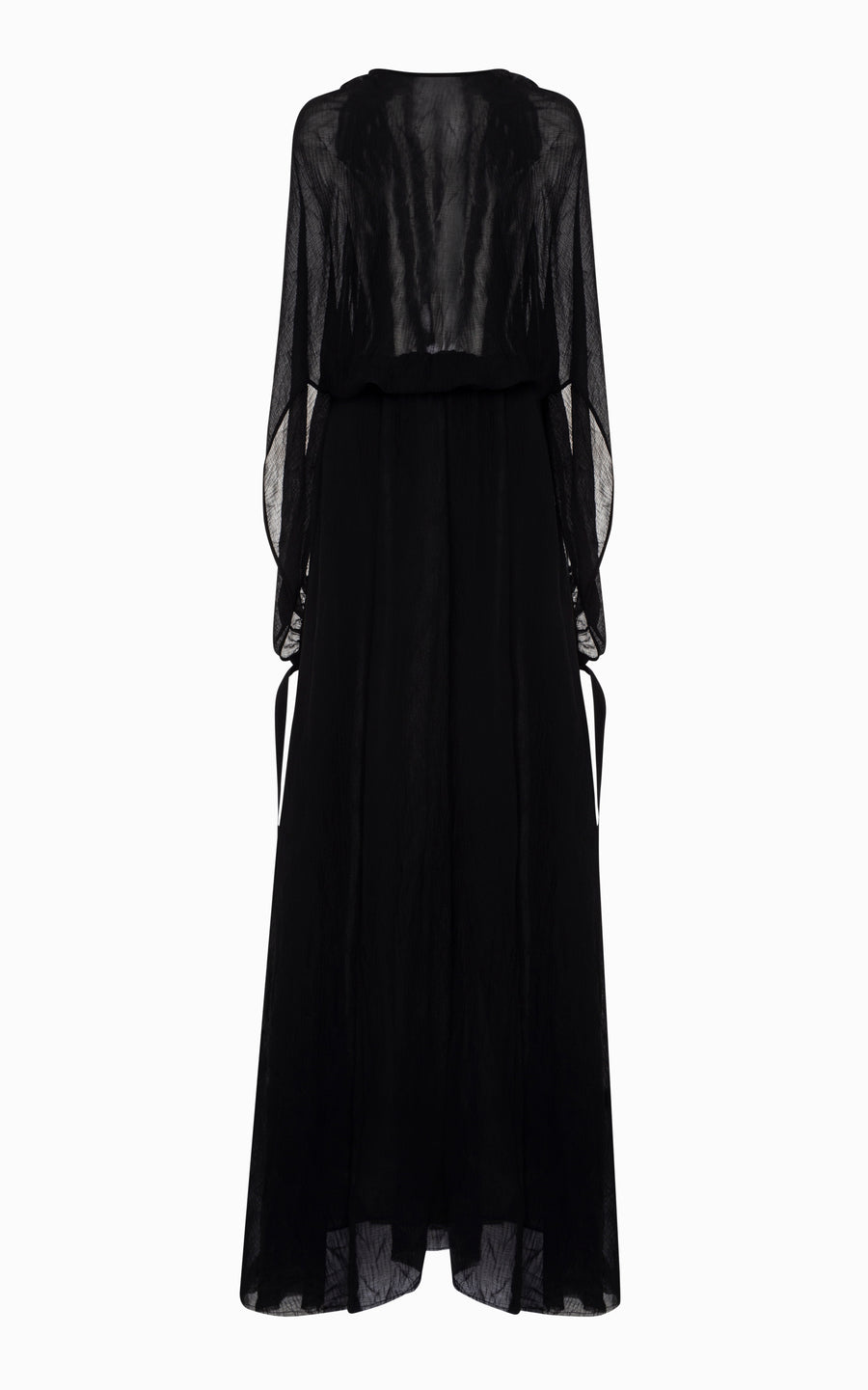 Medusa Pleated Maxi Dress | Black - SAMPLE