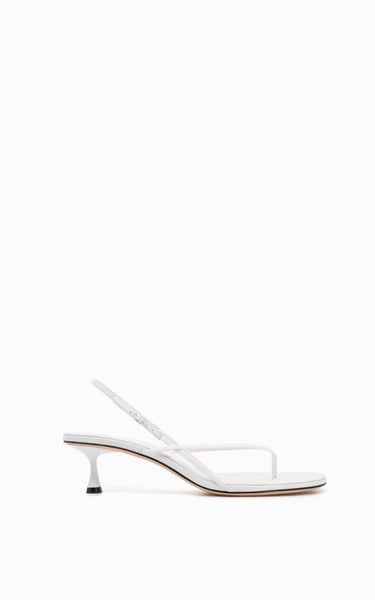 Wishbone 50 Heel White Studio Amelia