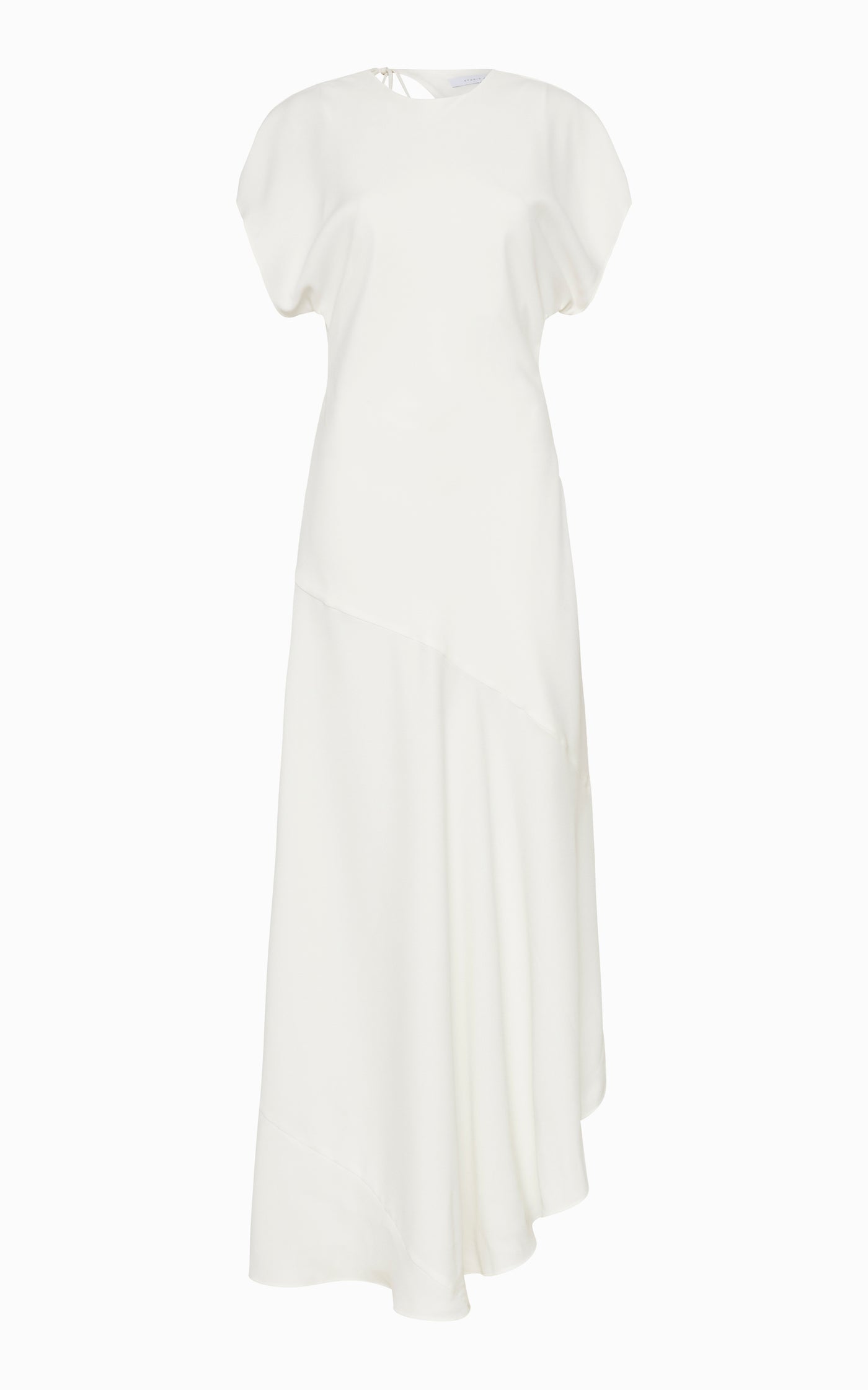 Abyss Drape Sleeve Maxi Dress | Ivory - SAMPLE