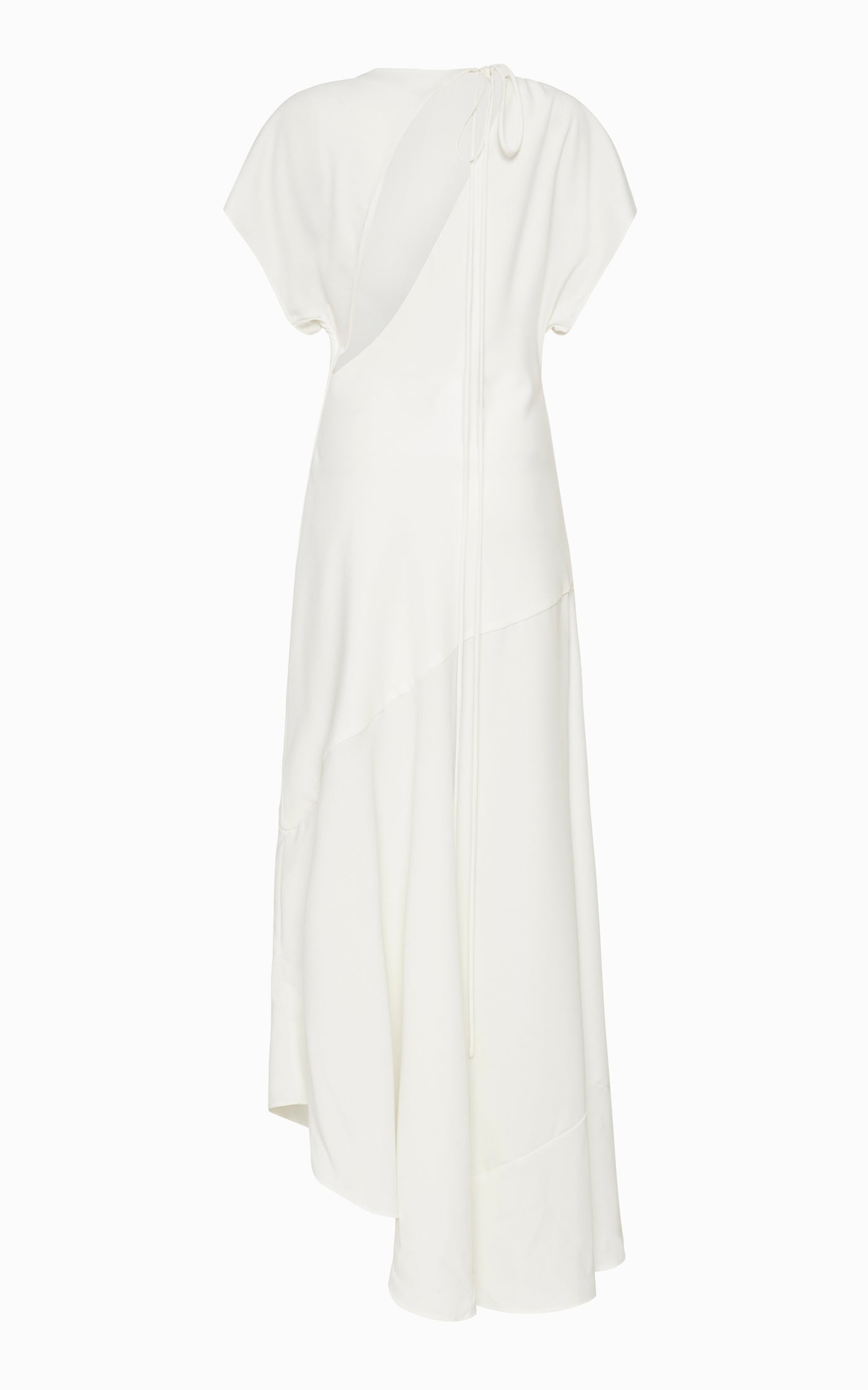 Abyss Drape Sleeve Maxi Dress | Ivory - SAMPLE