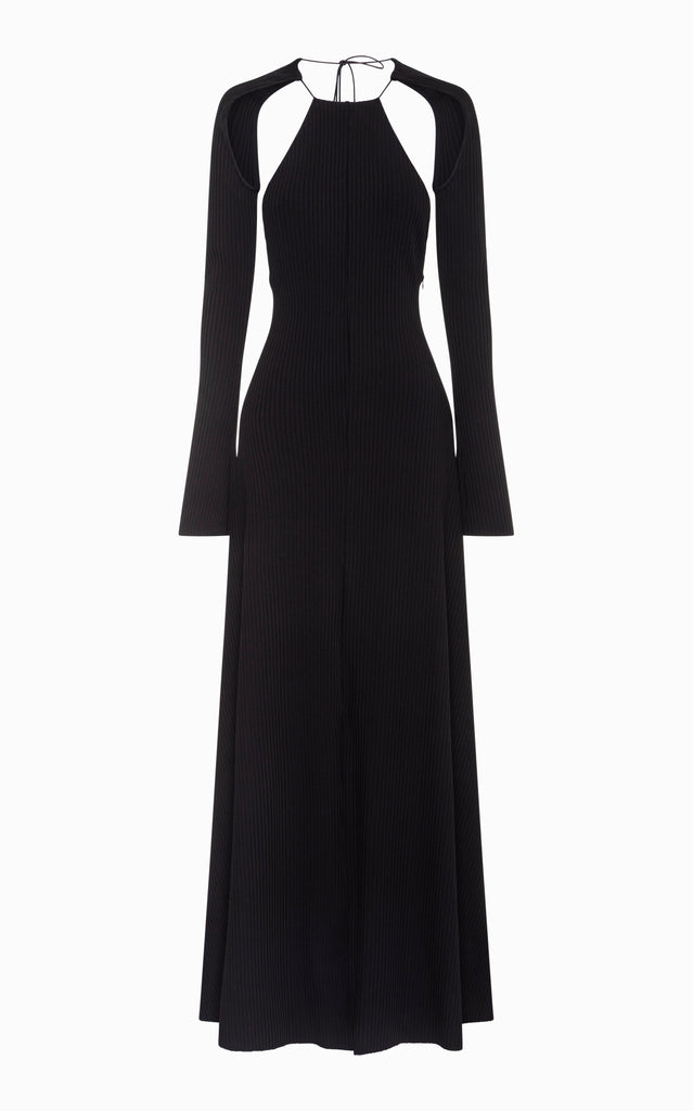 Venus Rib Maxi Dress | Black – Studio Amelia