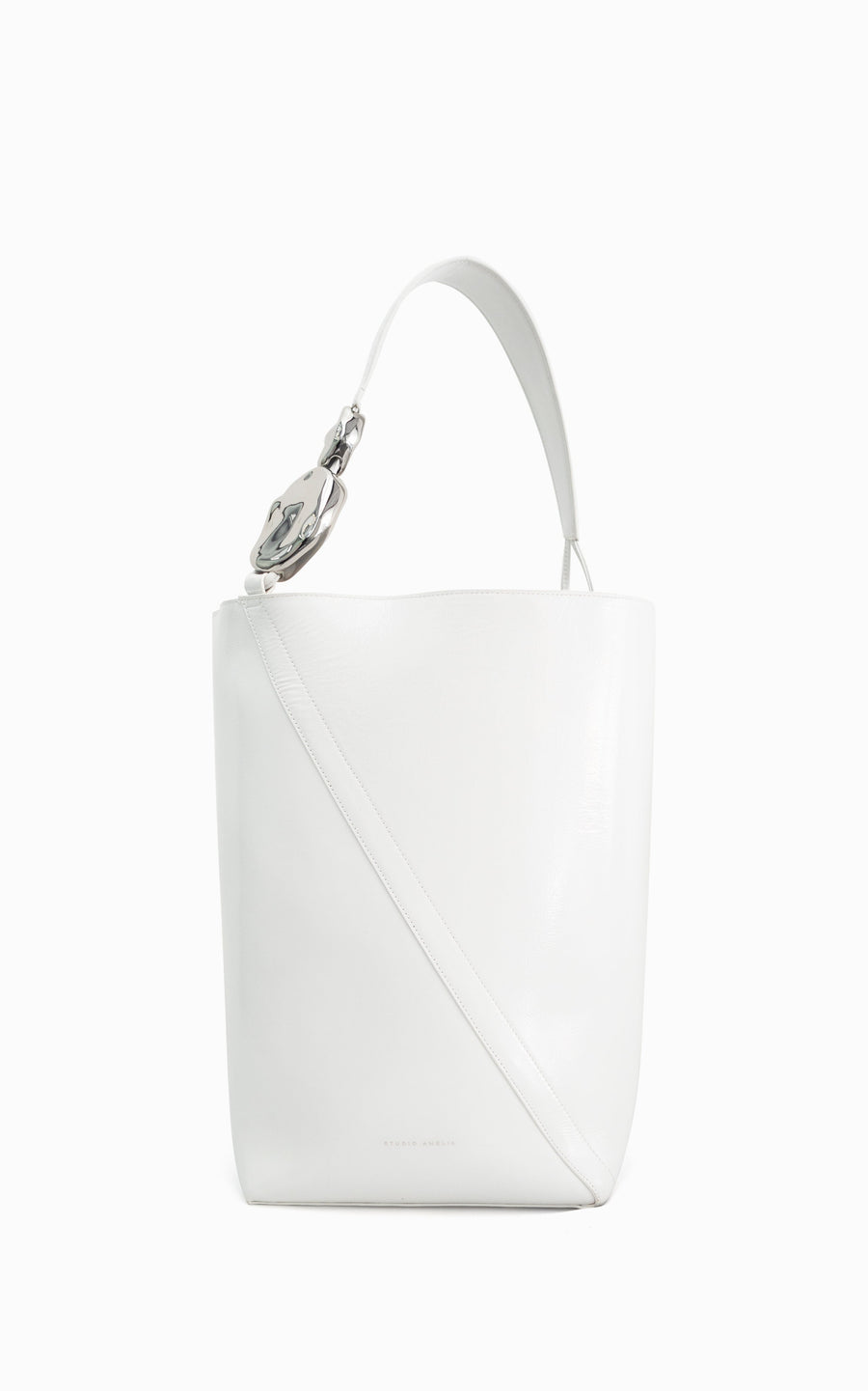 Warp Patent Maxi Bucket Bag | White - SAMPLE