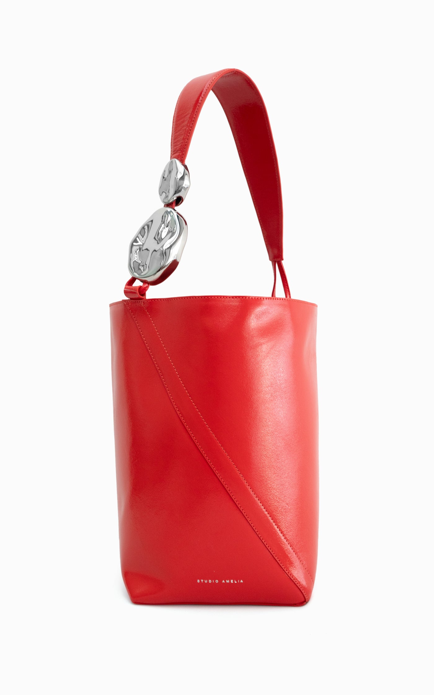 Warp Patent Midi Bucket Bag | Lobster