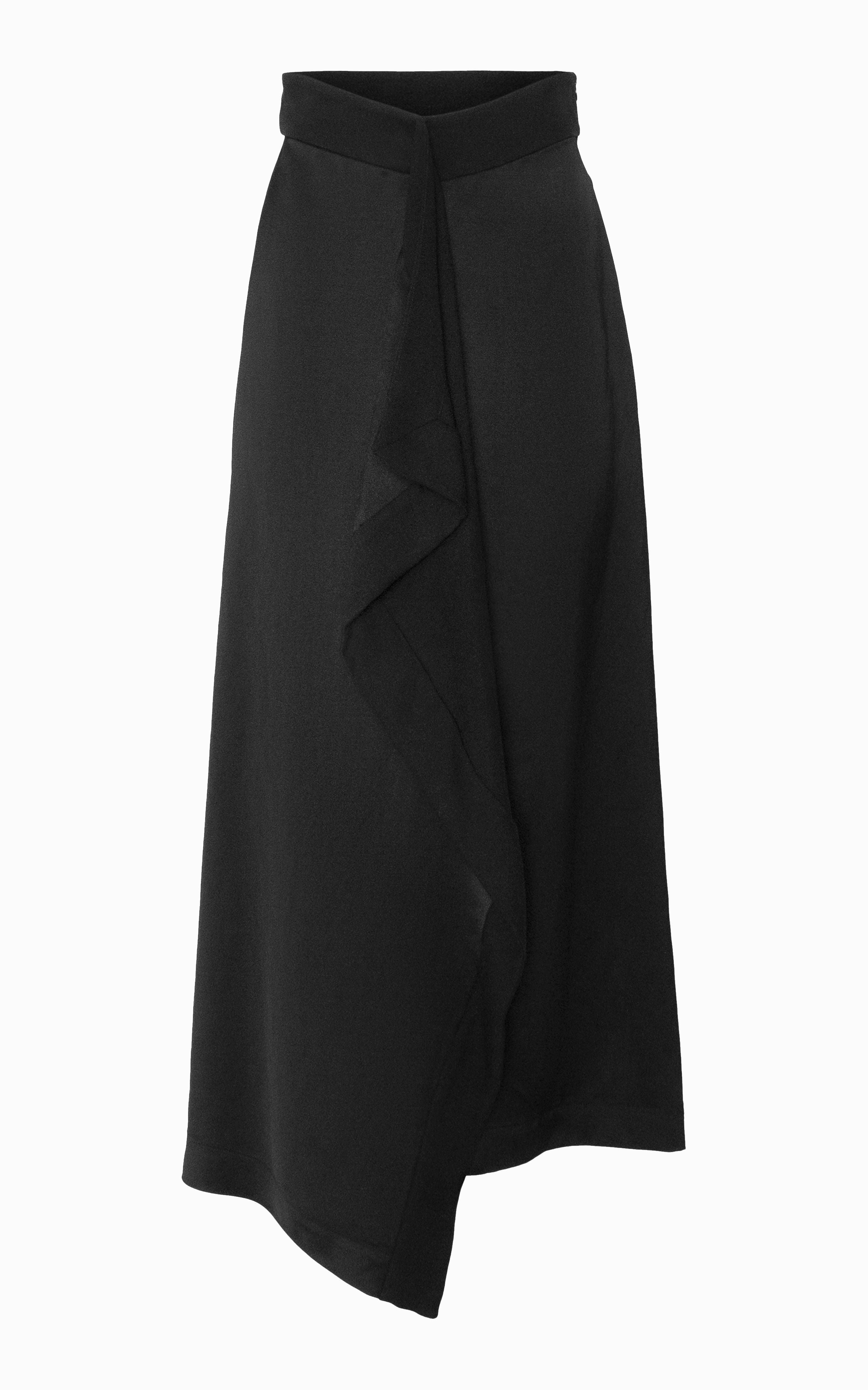 SAMPLE Helix Draped Skirt | Black